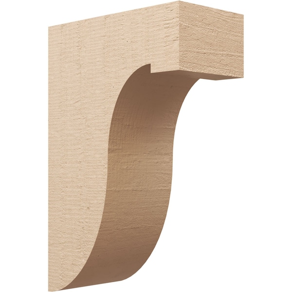 Ekena Millwork 12"W x 24"D x 36"H Classic Del Monte Rough Cedar Woodgrain TimberThane Corbel, Primed Tan CORUR12X24X36DELRCPR - main